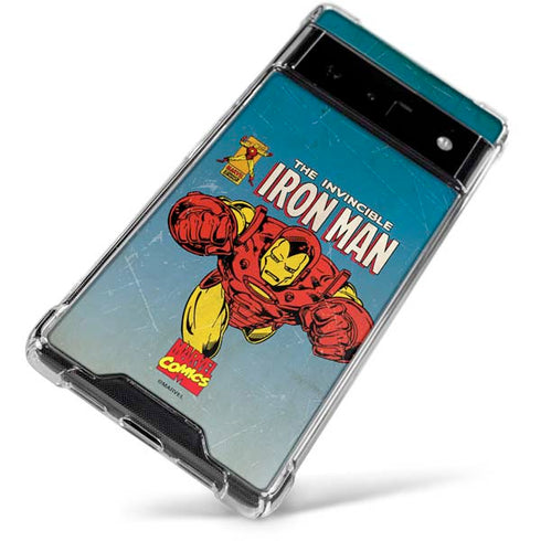 Marvel Classic Comics The Invincible Iron Man Google Pixel 6 Clear Case